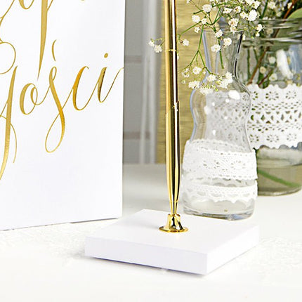 Pennenhouder Goud 16,5cm van Partydeco koop je bij Partywinkel