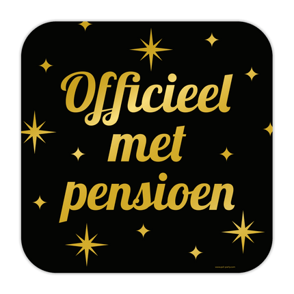 Pensioen Deurbord 50cm van Paper Dreams koop je bij Partywinkel