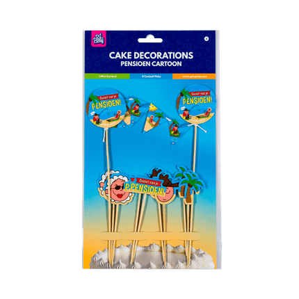 Pensioen Taarttopper 30cm van Paper Dreams koop je bij Partywinkel