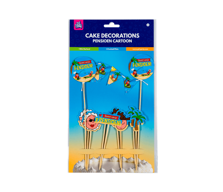 Pensioen Taarttopper 30cm van Paper Dreams koop je bij Partywinkel