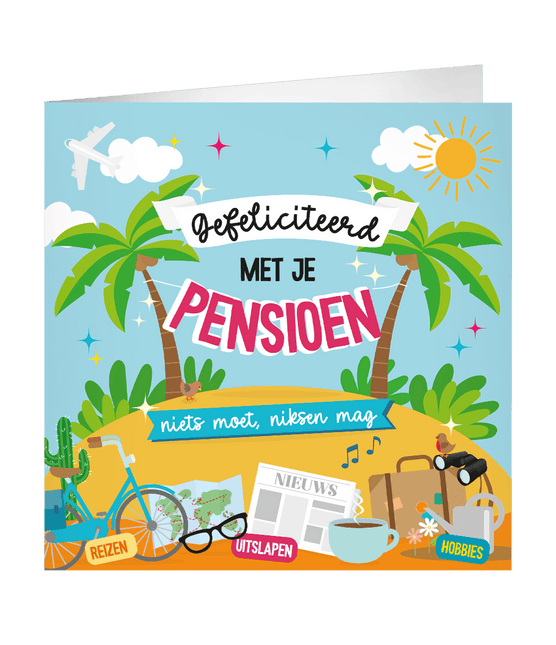 Pensioen Wenskaart 23cm van Paper Dreams koop je bij Partywinkel