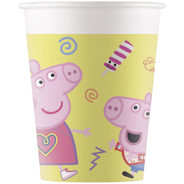 Peppa Pig Bekers 200ml 8st van Procos koop je bij Partywinkel
