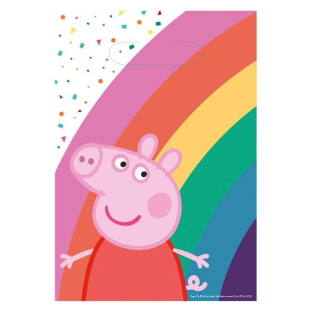 Peppa Pig Uitdeelzakjes Party 23,4cm 8st van Riethmueller koop je bij Partywinkel