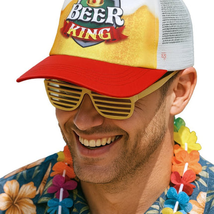 Pet Beer king Rood Wit Geel van Fiestas Guirca koop je bij Partywinkel