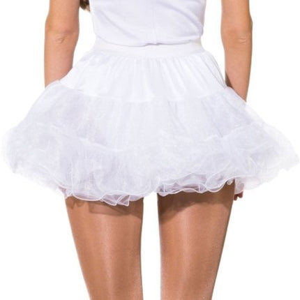 Petticoat, wit met witte draadrand van Orlob koop je bij Partywinkel