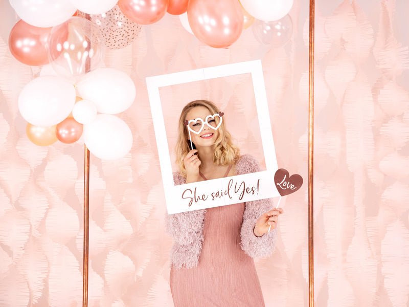 Photobooth Frame She Said Yes 59,5cm van Partydeco koop je bij Partywinkel