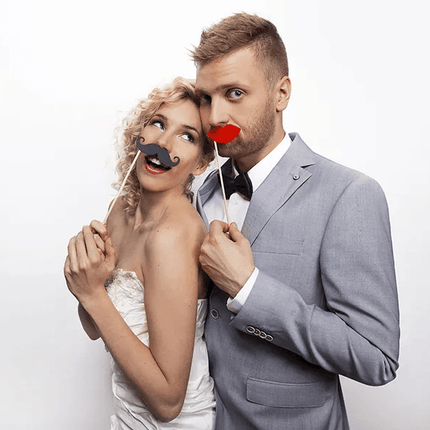 Photobooth Lippen Rood 6st van Partydeco koop je bij Partywinkel