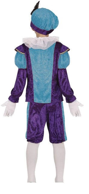 Pietenpak Kind Lichtblauw/Paars van Fiestas Guirca koop je bij Partywinkel