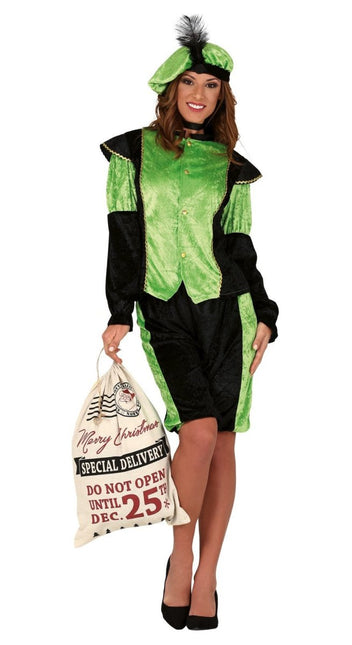 Pietenpak Lichtgroen Dames van Fiestas Guirca koop je bij Partywinkel