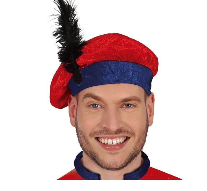 Pietenpak Rood/Blauw van Fiestas Guirca koop je bij Partywinkel