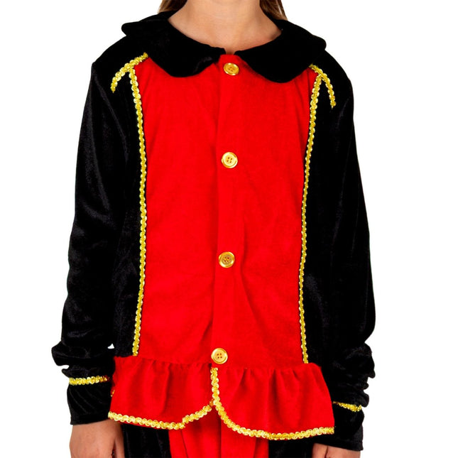 Pietenpakje Kind Rood/Zwart van Folat koop je bij Partywinkel