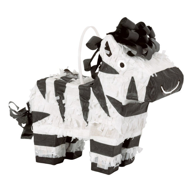 Pinata Zebra 18cm van Unique koop je bij Partywinkel