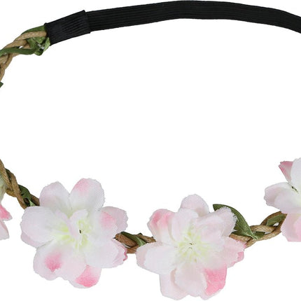 Pink flower crown van Fiestas Guirca koop je bij Partywinkel