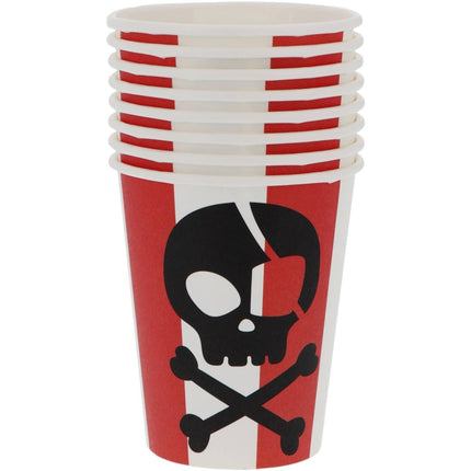 Piraat Bekers 250ml 8st van Folat koop je bij Partywinkel