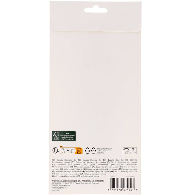 Piraat Cupcake Toppers Met Cupcake Wikkels 6st van Folat koop je bij Partywinkel