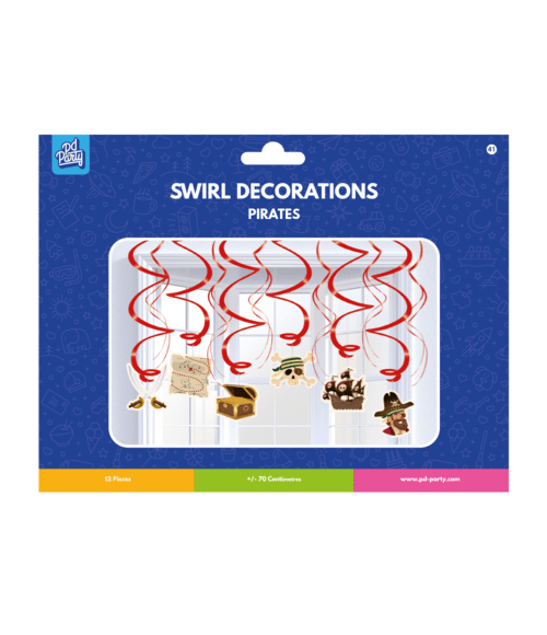 Piraat Hangdecoratie 70cm van Paper Dreams koop je bij Partywinkel