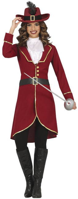 Piraat Kostuum Bordeaux Rood Dames van Fiestas Guirca koop je bij Partywinkel