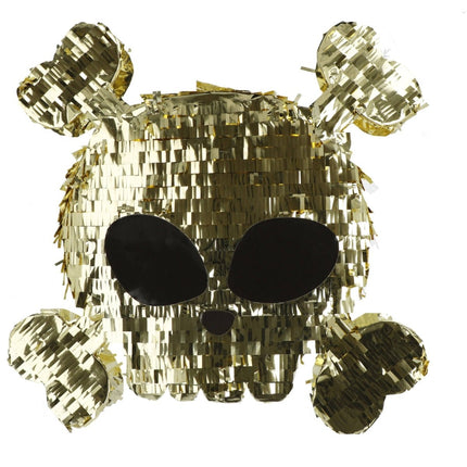 Piraat Pinata Goud Schedel 50cm van Folat koop je bij Partywinkel