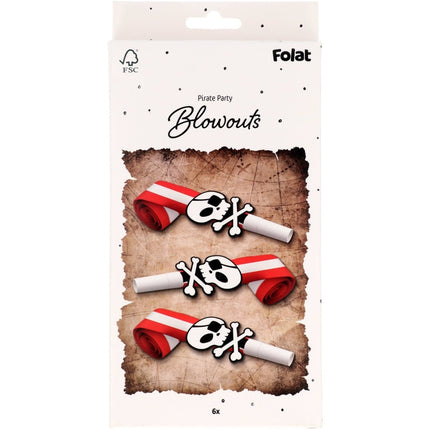 Piraat Toeter 6st van Folat koop je bij Partywinkel
