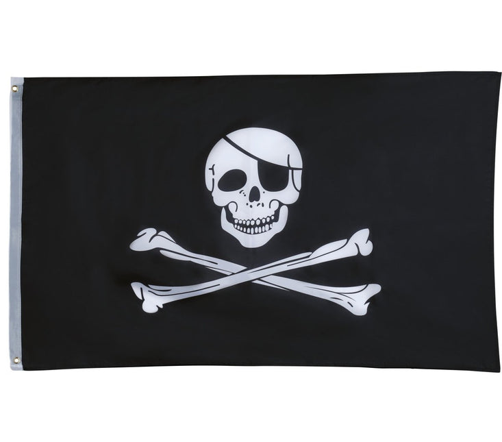 Piraat Vlag 1,5m van Fiestas Guirca koop je bij Partywinkel