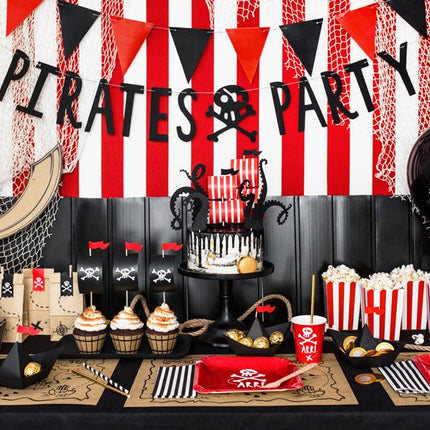 Piraten Caketopper 21cm 5st van Partydeco koop je bij Partywinkel