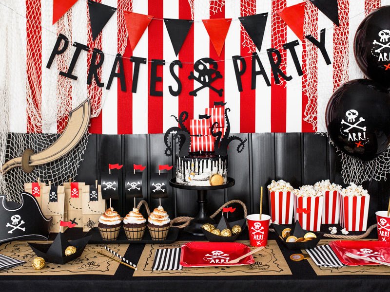 Piraten Cupcake Set 6st van Partydeco koop je bij Partywinkel