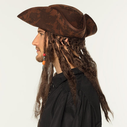 Piratenhoed met Dreadlocks van Boland koop je bij Partywinkel