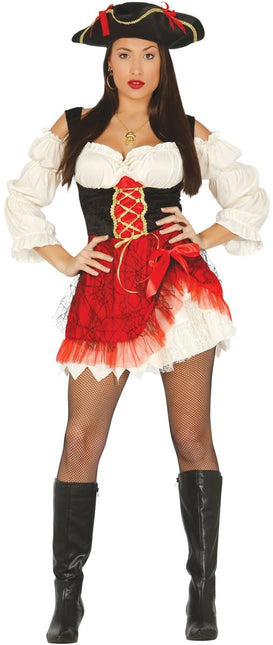 Piratenpak Dames Rood van Fiestas Guirca koop je bij Partywinkel
