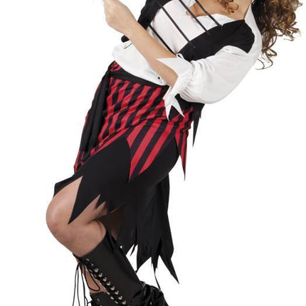 Piratenpak Dames Rood M van Boland koop je bij Partywinkel