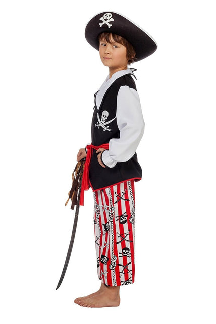Piratenpak Zwart Wit Jongen van Wilbers & Wilbers koop je bij Partywinkel