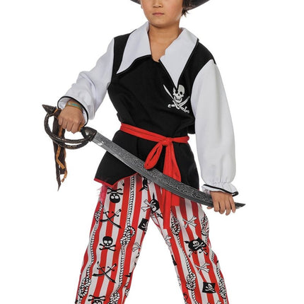 Piratenpak Zwart Wit Jongen van Wilbers & Wilbers koop je bij Partywinkel