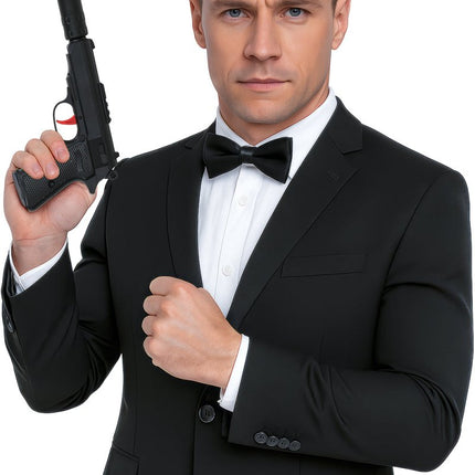 Pistool met geluiddemper 29 cm van Fiestas Guirca koop je bij Partywinkel