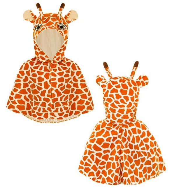 Pluche Poncho Met Muts Giraf van Widmann koop je bij Partywinkel