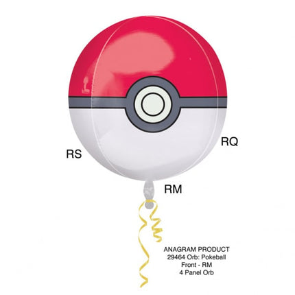 Pokemon Helium Ballon Pokeball 40cm leeg van Anagram koop je bij Partywinkel