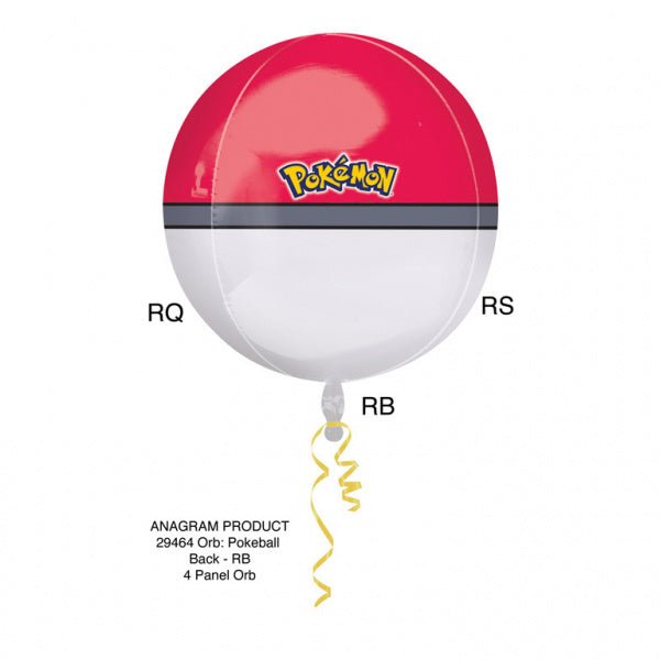 Pokemon Helium Ballon Pokeball 40cm leeg van Anagram koop je bij Partywinkel