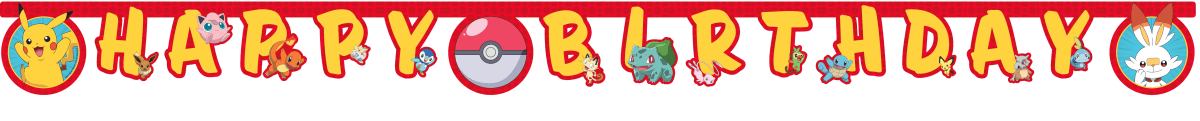 Pokemon Letterslinger Happy Birthday van Procos koop je bij Partywinkel