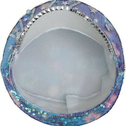 Police blue hat with pearls, adult van Fiestas Guirca koop je bij Partywinkel