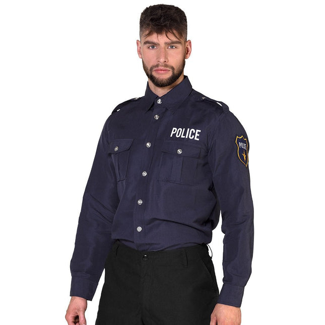 Politie Blouse Heren van Boland koop je bij Partywinkel