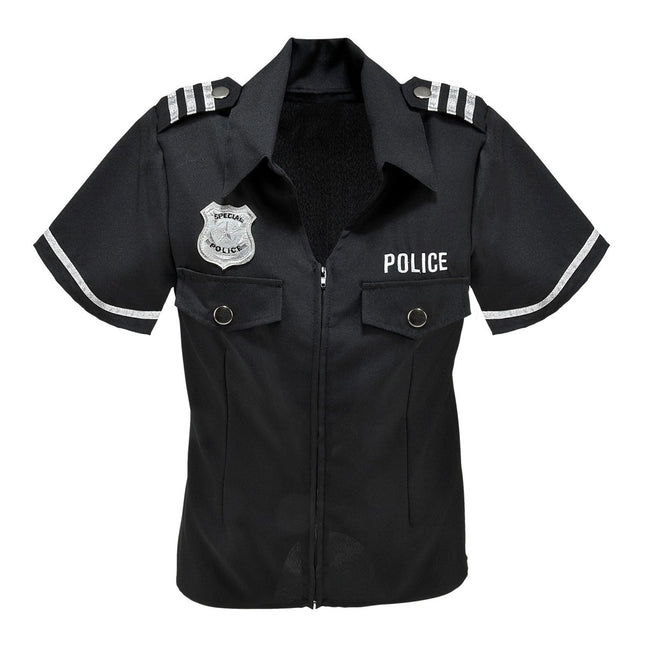 Politie Blouse Zwart Dames van Widmann koop je bij Partywinkel