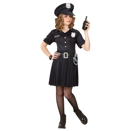 Politie Jurk Zwart Meisje van Widmann koop je bij Partywinkel