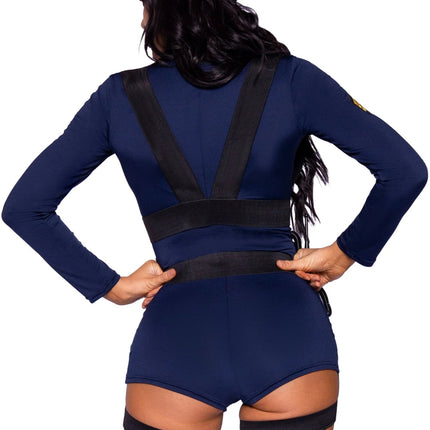 Politie Pak Blauw Dames Bodysuit Leg Avenue van Leg Avenue koop je bij Partywinkel