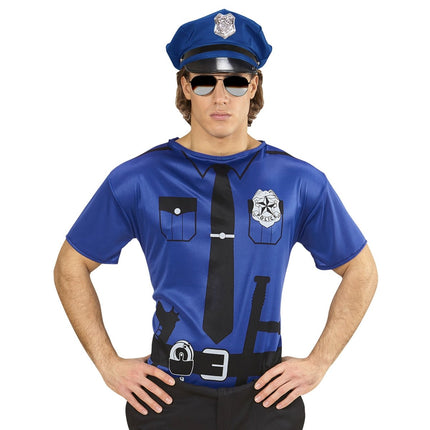 Politie Shirt Heren van Widmann koop je bij Partywinkel