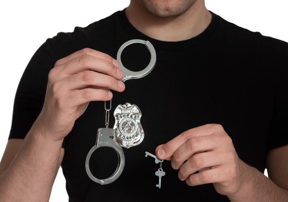 Politie Verkleedset Zilver 3 delig van Partychimp koop je bij Partywinkel