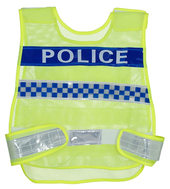 Politie Vest Blauw Geel van Fiestas Guirca koop je bij Partywinkel