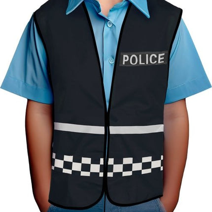 Politie Vest Zwart Kind van Fiestas Guirca koop je bij Partywinkel