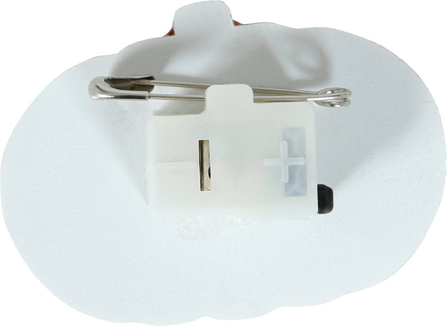 Pompoen Broche 3cm van Fiestas Guirca koop je bij Partywinkel