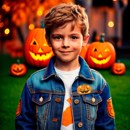 Pompoen Broche 3cm van Fiestas Guirca koop je bij Partywinkel