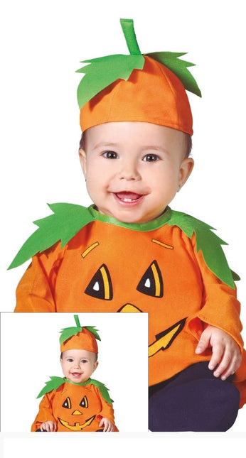 Pompoen Halloween Kostuum Baby Oranje van Fiestas Guirca koop je bij Partywinkel