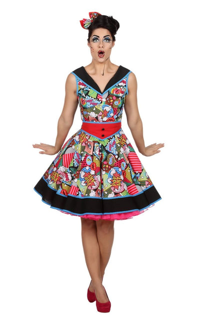 Pop Art Jurk Dames Pop Art van Wilbers & Wilbers koop je bij Partywinkel