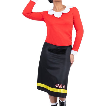 Popeye Olive Oyl Kostuum Dames van Smiffys koop je bij Partywinkel